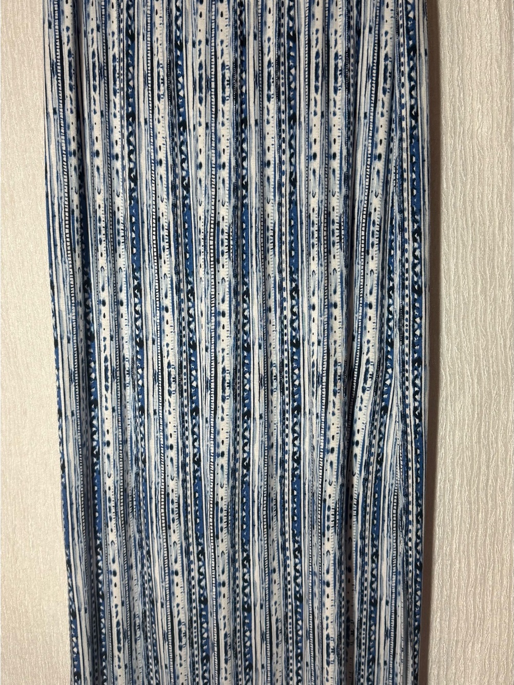 Cato Navy and White Striped Maxi Skirt